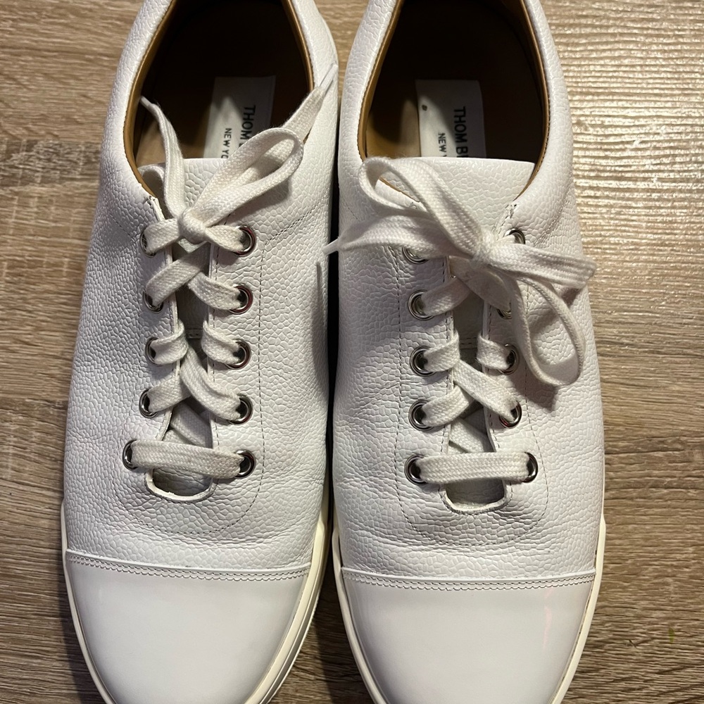 Thom Browne Pebbled Leather Sneakers
